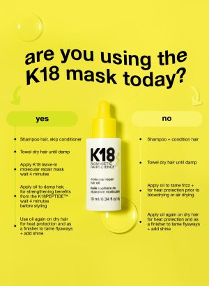 Mini molecular repair hair oil